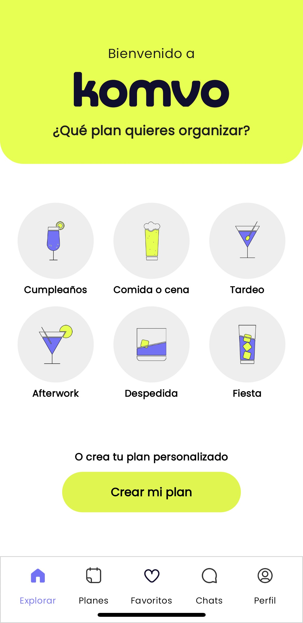 Elige tu tipo de plan