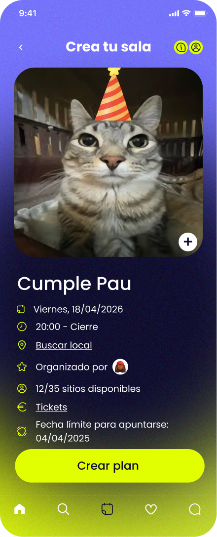 Sala para eventos Komvo